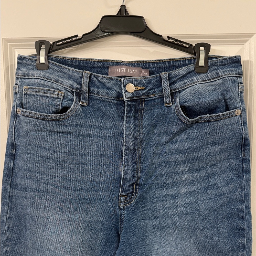 Just USA Women's Straight Jeans - Size 31/12 - Medium Wash